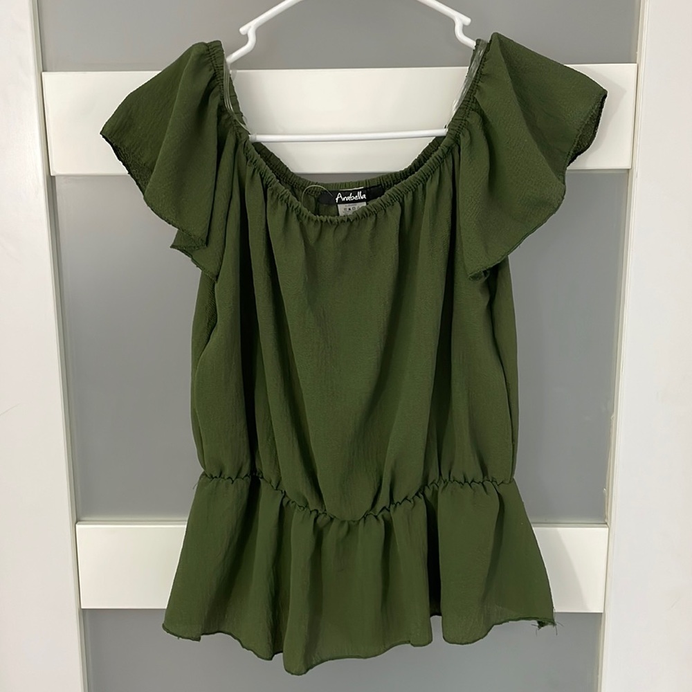 Arabella Green Blouse Size M